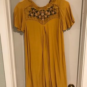 Mustard color dress